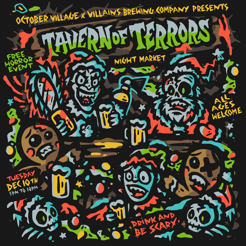 TAVERN OF TERRORS - DECEMBER 10TH at Villains Brewing Company (FREE TICKETS)